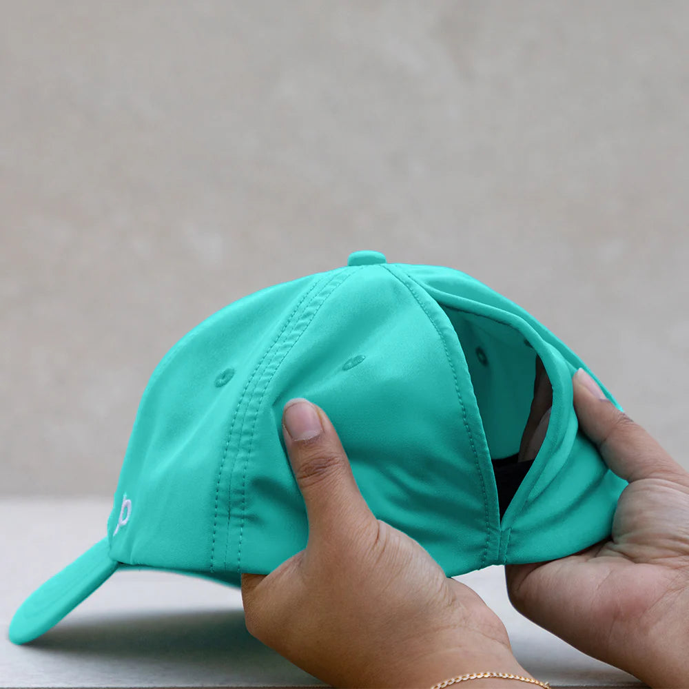 Ponycasquette en seafoam